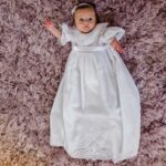 Baby Christening Gown Lace Bib 12
