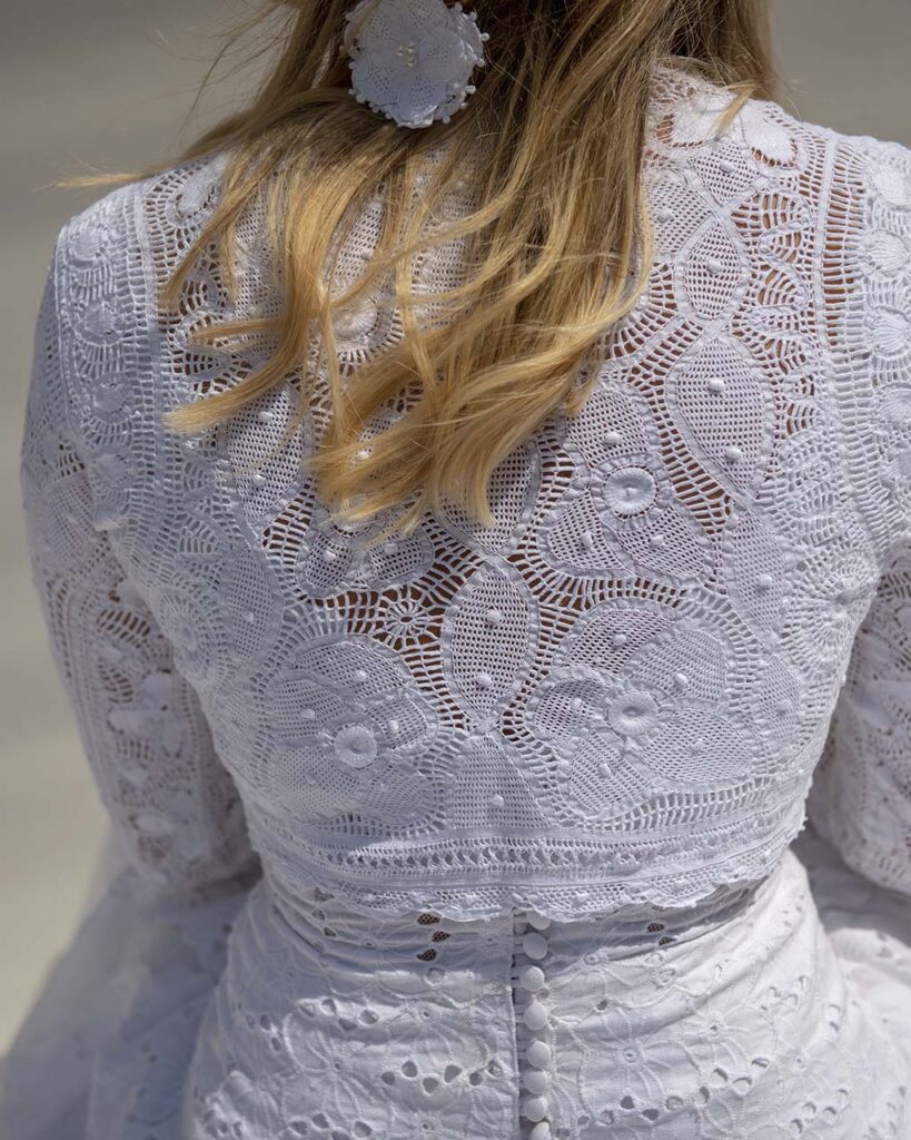 Handmade Wedding Bolero Jacket Detail S