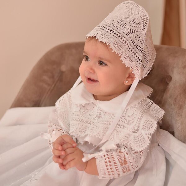 Lace Baby Christening Bonnet
