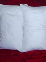 White Percale Pillowcases 400 TC Hand Embroidered  - Image 4