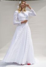 This gorgeous handmade lace bridal bolero jacket…