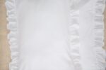 Cotton Pillowcases with Ruffles White Baby Pink Baby Blue - Image 6