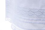 White Cotton Petticoat Adorned with Lace Trims and Pin Tucks - Image 3