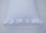White Cotton Pillowcases Adorned with Lace Trims - Image 4