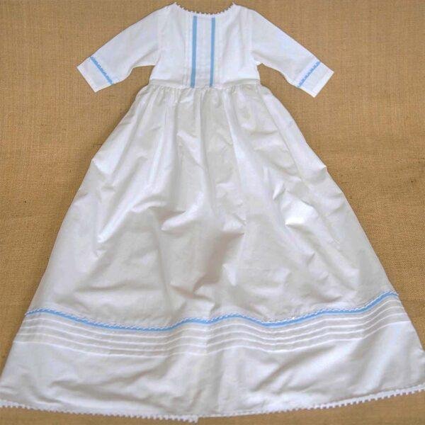 baby boy christening gown long sleeves fully lined