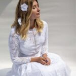 White Lace Wedding Bolero Jacket Long Sleeves