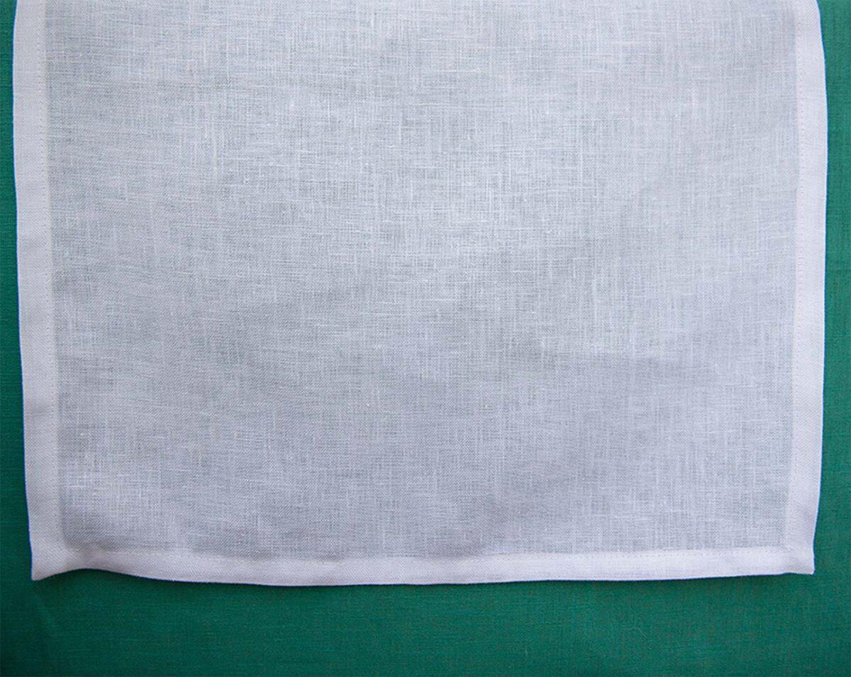 White Linen Table Runner