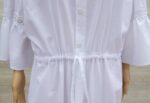 Bespoke Ladies White Cotton Nightdress Hand Embroidered - Image 5