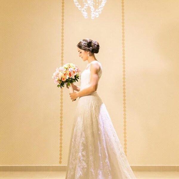 Bespoke Hand Made Lace Wedding Dress