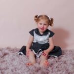 Cotton Peter Pan Collar Girl Dress Embellished with Handmade Lace - Image 5