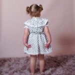 Cotton Sisters Matching Dresses Polka Dot Fully Lined - Image 5