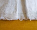 White Hand Towels Embellished with a Wide Handmade Lace Trim - Image 4