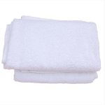 Extra Thick White Bath Sheet: Combed Cotton, Handmade Lace Trim