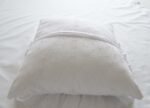 Bespoke White Cotton Broderie Anglaise Cushion Covers with Ruffles - Image 5