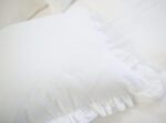 Cotton Cushion Covers with Frills for Bed