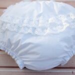 bespoke white cotton girls and women frilly knickers with lace trims