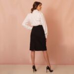 Cotton Long Sleeve Tops for Women Adorned with Handmade Lace Trims - Image 4