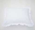 Cotton Cushion Covers with Frills for Bed